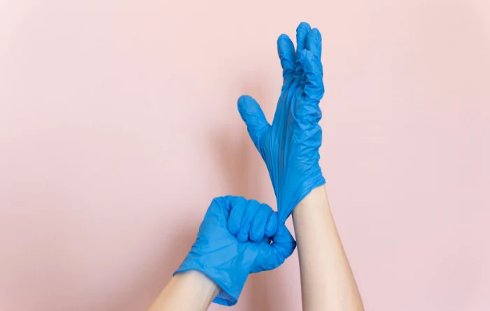 Always use hand Gloves for nails safety