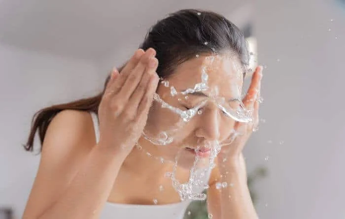 Wash your face to remove dirt from the face